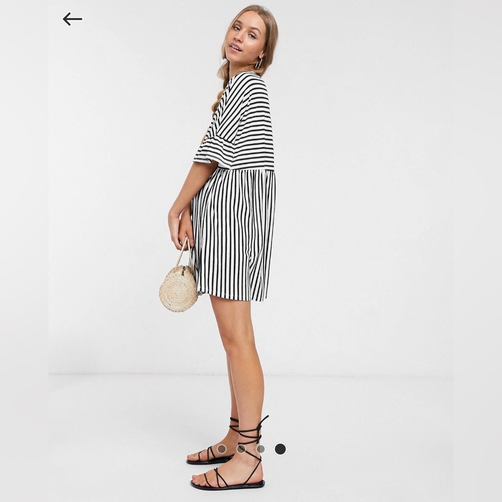 ASOS DESIGN Tall Oversized Smock T-Shirt Dress